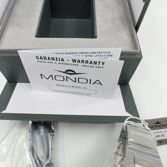 Mondia Mens Wristwatch Madison Forma 820 Stainless Steel Silver MI-820-SS-BL-CM - Picture 7 of 10